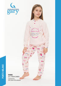 GIRL'S S/L PAJAMAS S20062 Tellini S.r.l. Wholesale Clothing